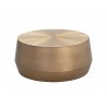 Sunpan Creed Coffee Table In Antique Gold - Front Angle
