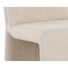 Sunpan Cascata Dining Chair In Effie Linen - Seat Close-up