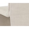 Sunpan Cascata Dining Chair In Effie Linen - Back Close-up