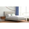 Alpine Furniture Flynn Small Nightstand in Acorn and White - Lifestyle