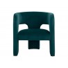 Sunpan Isidore Lounge Chair Teal Front