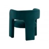 Sunpan Isidore Lounge Chair Teal Back