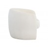 Sunpan Mircea Lounge Chair, Ivory - Side Angle