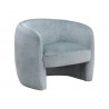 Sunpan Mircea Lounge Chair, Blue - Front Side Angle