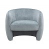 Sunpan Mircea Lounge Chair, Blue - Front Angle