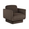 Sunpan Everton Armchair Dark Brown - Front Side Angle