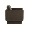 Sunpan Everton Armchair Dark Brown - Side Angle