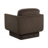 Sunpan Everton Armchair Dark Brown - Back Side Angle
