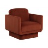 Sunpan Everton Armchair Rust - Front Side Angle