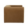 Sunpan Ionic Armchair in Meg Gold - Side Angle