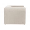 Sunpan Ionic Armchair in Meg Taupe - Side Angle