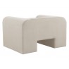 Sunpan Ionic Armchair in Meg Taupe - Back Side Angle