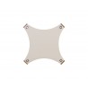 Sunpan Danbury Dining Table Base - Modern Cream - Base Bottom View