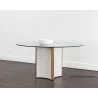 Sunpan Danbury Dining Table Base - Modern Cream - Lifestyle - Sunpan Danbury Dining Table Base - Modern Cream - Lifestyle