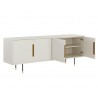  Sunpan Danbury Sideboard in Modern Cream - Angled with Opened Drawer