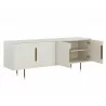  Sunpan Danbury Sideboard in Modern Cream - Angled with Opened Drawer -  Sunpan Danbury Sideboard in Modern Cream - Angled with Opened Drawer