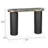 Zuo Modern Luxor Console Table in Multicolor - With Dimension