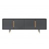 Sunpan Danbury Media Console And Cabinet In Slate Navy - Front