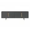 Sunpan Danbury Media Console And Cabinet In Slate Navy - Front - Sunpan Danbury Media Console And Cabinet In Slate Navy - Front