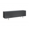 Sunpan Danbury Media Console And Cabinet In Slate Navy - Back View