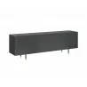 Sunpan Danbury Media Console And Cabinet In Slate Navy - Back View - Sunpan Danbury Media Console And Cabinet In Slate Navy - Back View