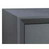 Sunpan Danbury Media Console And Cabinet In Slate Navy - Edge Close-up