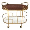 Zuo Modern Antalya Bar Cart Multicolor - Top Front View