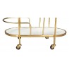 Zuo Modern Antalya Bar Cart Multicolor - Leg Close-up