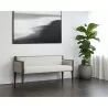 Sunpan Babel Bench in Cube Mist Grey - Lifestyle - Sunpan Babel Bench in Cube Mist Grey - Lifestyle