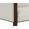 Sunpan Babel Bench in Cube Mist Grey - Arm Frame Close-up - Sunpan Babel Bench in Cube Mist Grey - Arm Frame Close-up