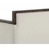 Sunpan Babel Bench in Cube Mist Grey - Back Angled - Sunpan Babel Bench in Cube Mist Grey - Back Angled