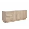 Sunpan Althea Sideboard in Light Oak - Angled View - Sunpan Althea Sideboard in Light Oak - Angled View
