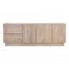 Sunpan Althea Sideboard in Light Oak - Front View