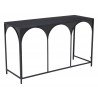 Zuo Modern Loriet Console Table in Black - Back Angled - Zuo Modern Loriet Console Table in Black - Back Angled