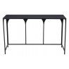 Zuo Modern Loriet Console Table in Black - Front - Zuo Modern Loriet Console Table in Black - Front