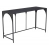 Zuo Modern Loriet Console Table in Black - Angled View - Zuo Modern Loriet Console Table in Black - Angled View