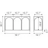 Zuo Modern Loriet Console Table in Black - Dimension Sheet - Zuo Modern Loriet Console Table in Black - Dimension Sheet