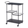 Zuo Modern Constanza Bar Cart in Black - Angled