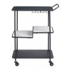 Zuo Modern Constanza Bar Cart in Black - Back View