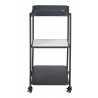 Zuo Modern Constanza Bar Cart in Black - Side