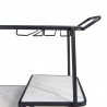 Zuo Modern Constanza Bar Cart in Black - Cart top Level Close-up