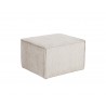 Sunpan Calista Ottoman In Navarro Stone - Angled View