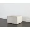 Sunpan Calista Ottoman In Navarro Stone - Angled - Sunpan Calista Ottoman In Navarro Stone - Angled