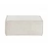 Sunpan Calista Ottoman In Navarro Stone - Front - Sunpan Calista Ottoman In Navarro Stone - Front
