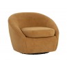 Sunpan Bliss Swivel Lounge Chair in Treasure Gold - Angled