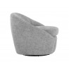 Sunpan Bliss Swivel Lounge Chair in Husky Grey - Side