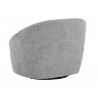 Sunpan Bliss Swivel Lounge Chair in Husky Grey - Back Angled