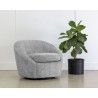 Sunpan Bliss Swivel Lounge Chair in Husky Grey - Lifestyle
