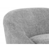 Sunpan Bliss Swivel Lounge Chair in Husky Grey - Seat Back