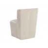 Sunpan Aamita Wheeled Dining Chair - Piccolo Prosecco - Back Side Angle